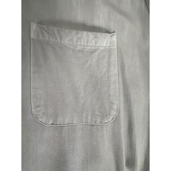 Rails Kennedy Button Down Long Sleeve Romper in Mint Size S - Picture 15 of 15